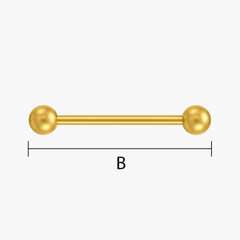 Stabpiercing vergolden lassen