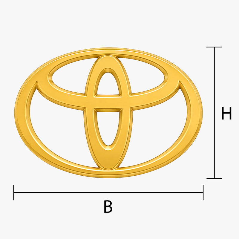Toyota Emblem vergolden lassen