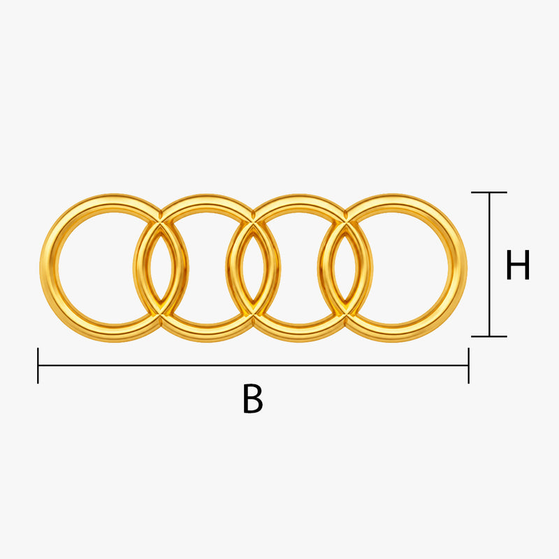 Audi Emblem vergolden lassen