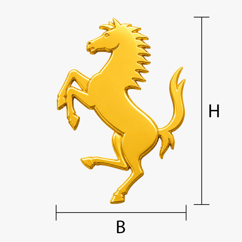 Ferrari Emblem vergolden lassen