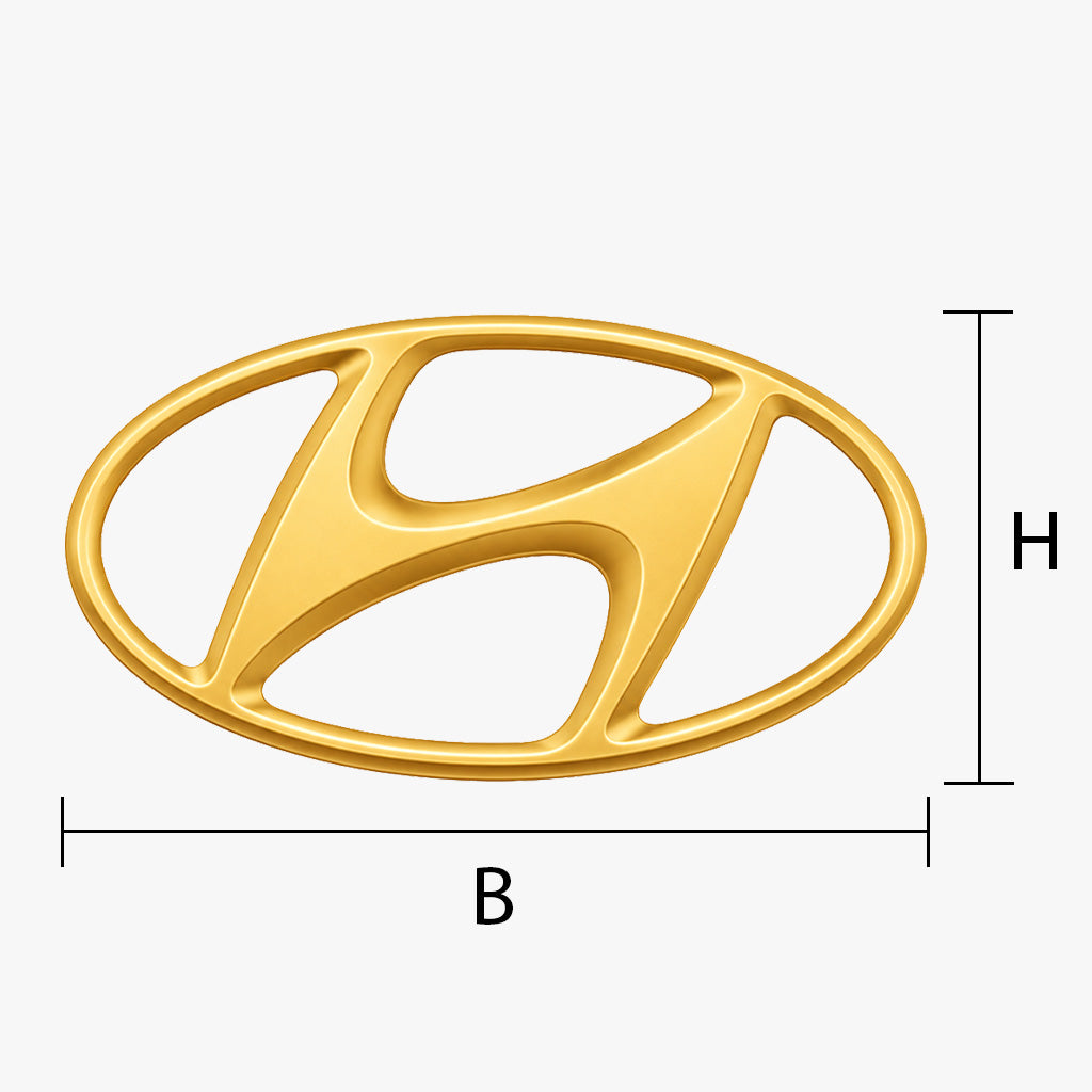Hyundai Emblem vergolden lassen