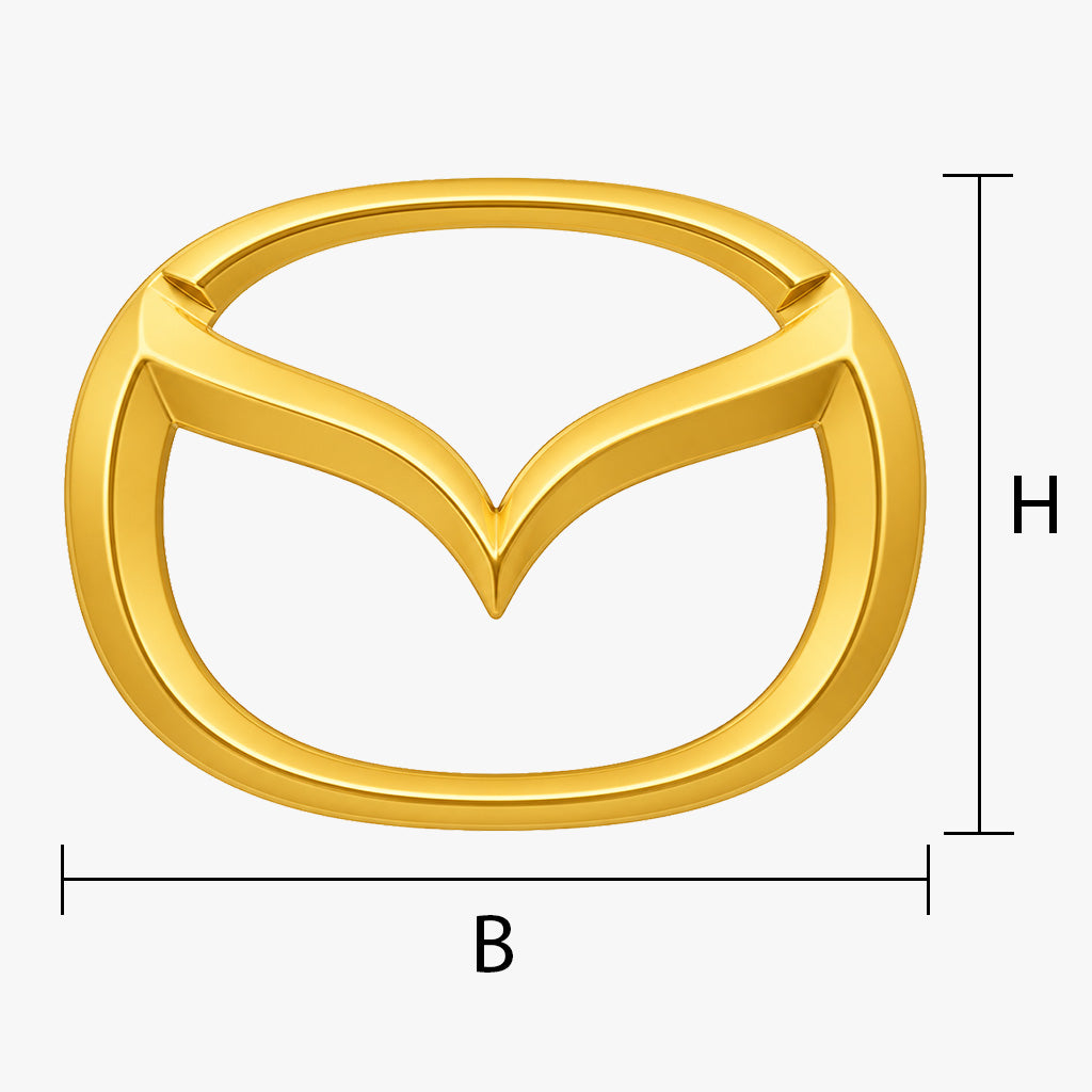 Mazda Emblem vergolden lassen
