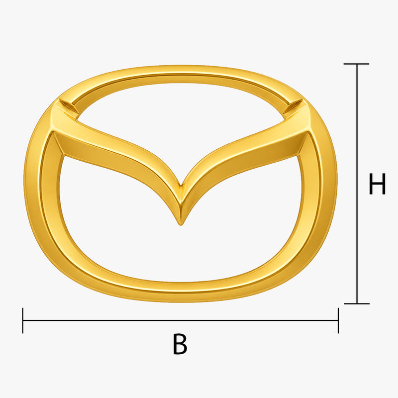 Mazda Emblem vergolden lassen