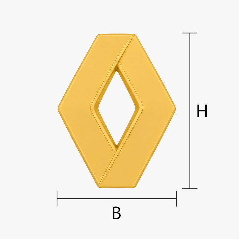 Renault Emblem vergolden lassen