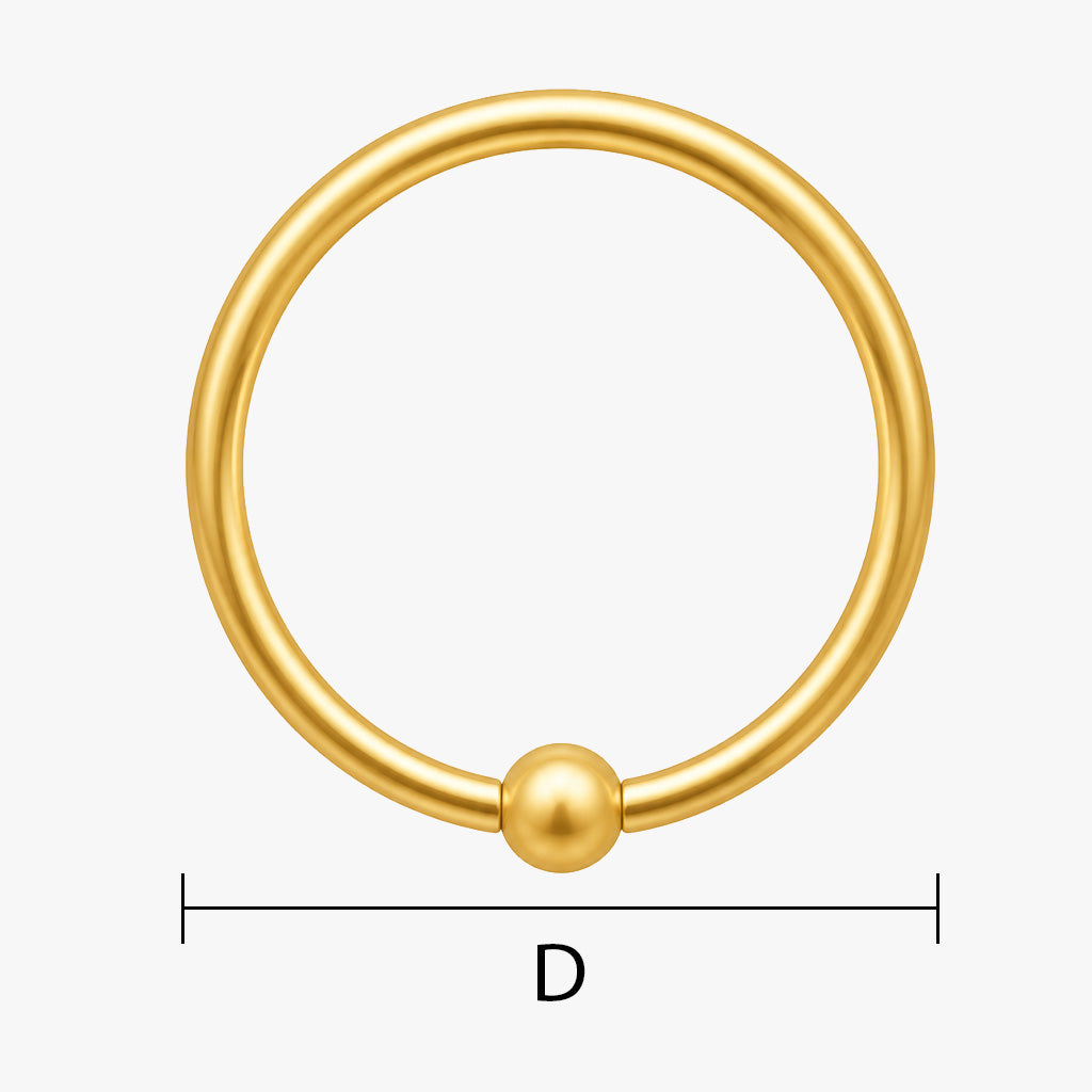 Piercing (rund) vergolden lassen