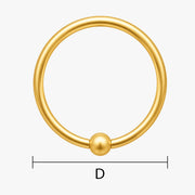 Piercing (rund) vergolden lassen