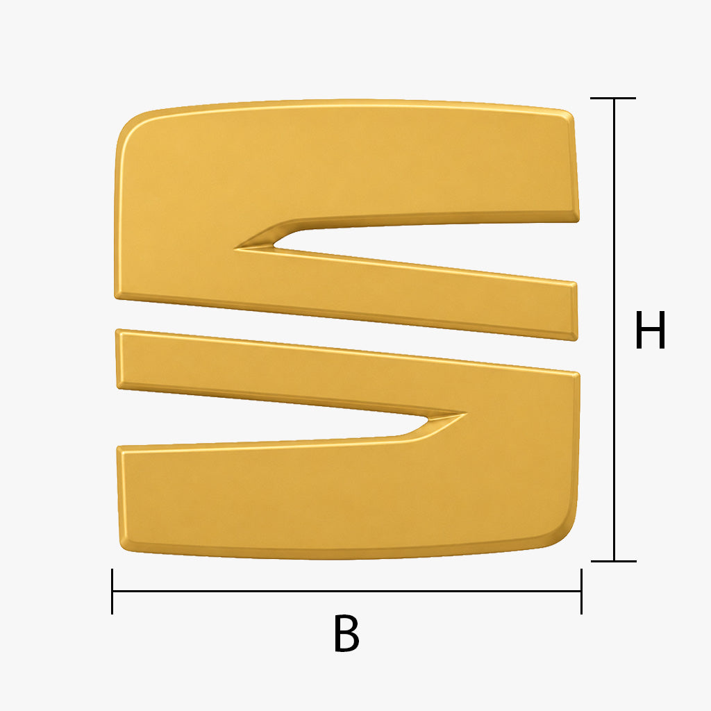 Seat Emblem vergolden lassen