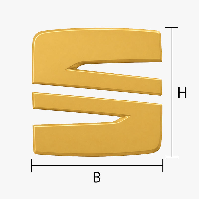 Seat Emblem vergolden lassen