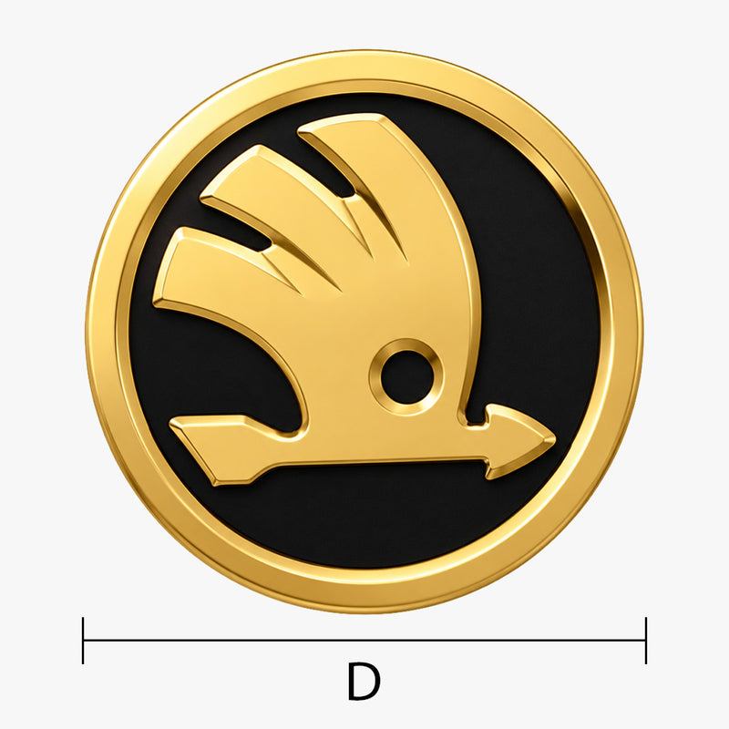 Skoda Emblem vergolden lassen