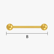 Stabpiercing vergolden lassen