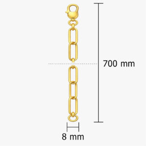 Paperclipkette vergolden lassen
