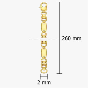 Plattenarmband vergolden lassen